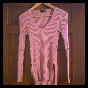 Pink Long Sleeve VNeck